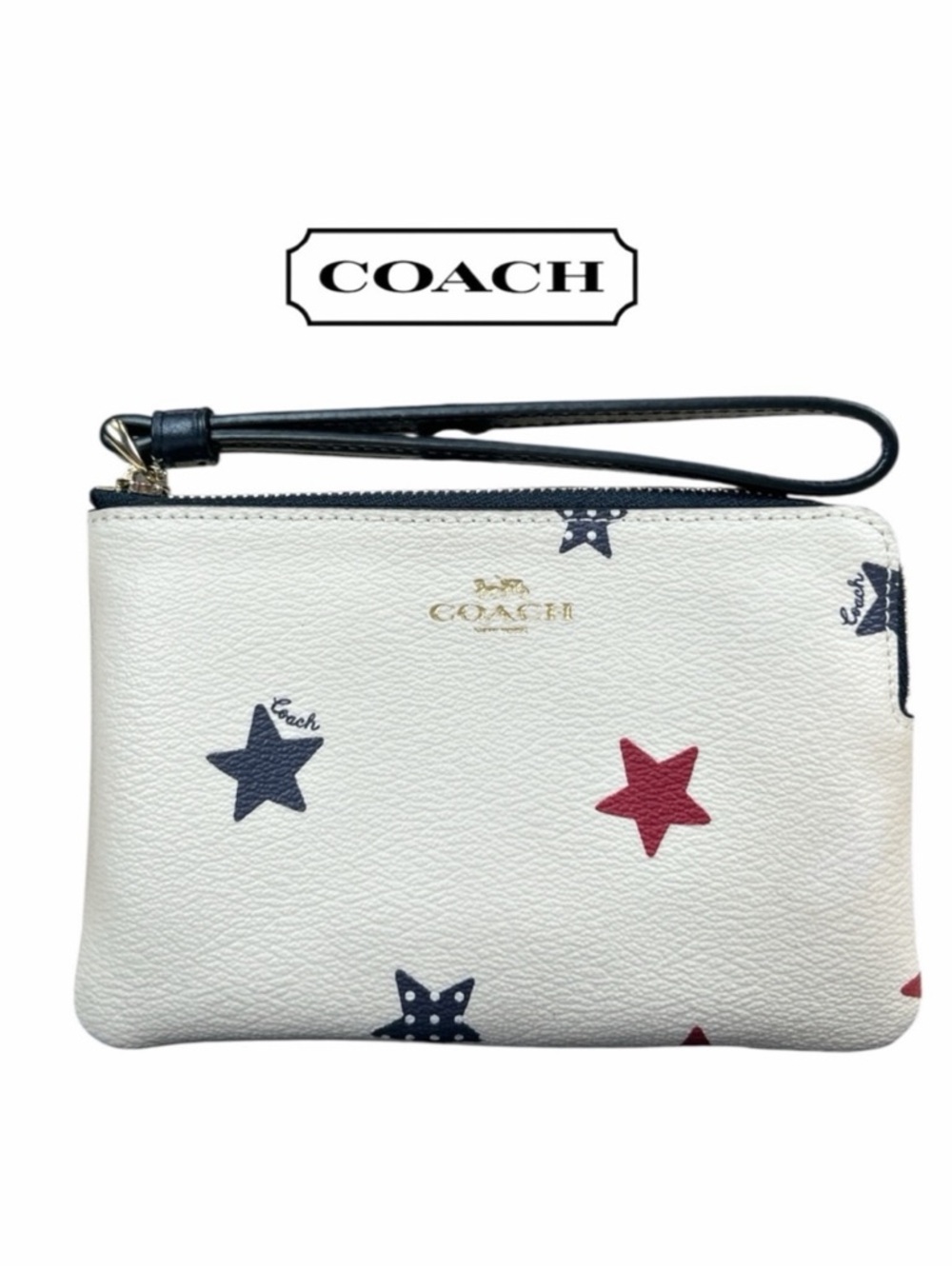 Coach American Star‎ Corner Zip Wristlet